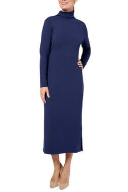 Women with Control Finespun Jersey Tummy Control Midi Dress Blue - Petite